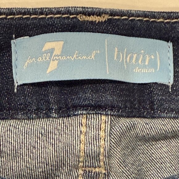 7 For All Mankind B(Air) Kimmie Form Fitted Bootcut Blue Jeans Womens 27 NWT - Picture 8 of 15